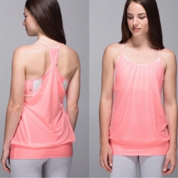 Lululemon No Limits Women's Pink built in Bra Tank Top US 6 - Picture 1 of 13